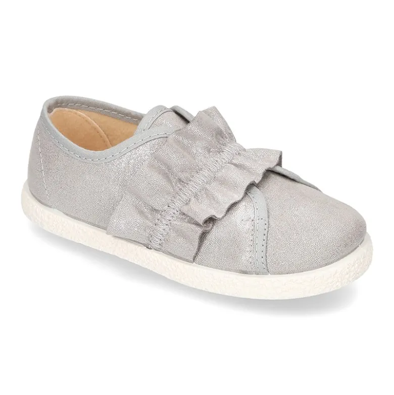 Nuevo Tenis Moda con elástico fruncido en Serratex con BRILLOS.