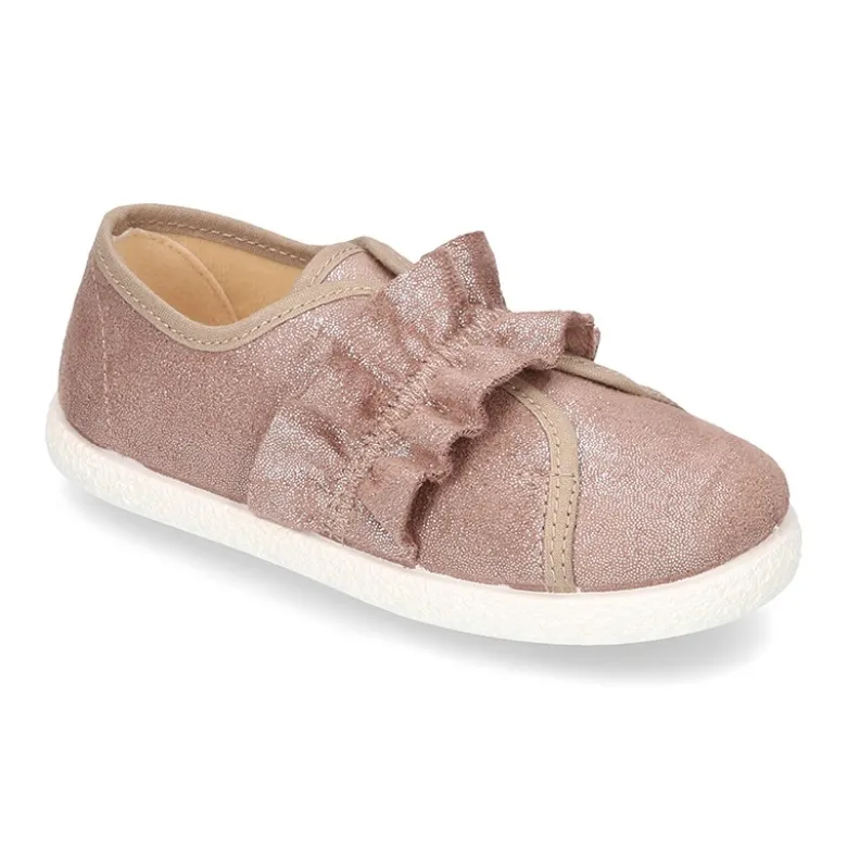 Nuevo Tenis Moda con elástico fruncido en Serratex con BRILLOS.