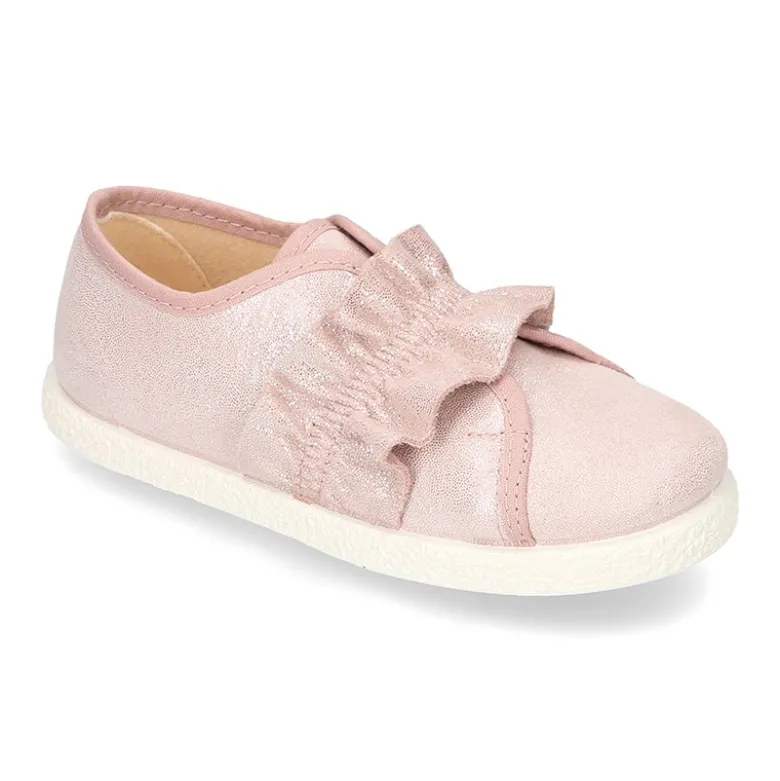 Nuevo Tenis Moda con elástico fruncido en Serratex con BRILLOS.