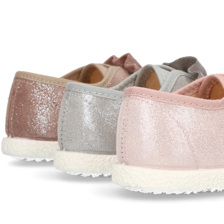 Nuevo Tenis Moda con elástico fruncido en Serratex con BRILLOS.