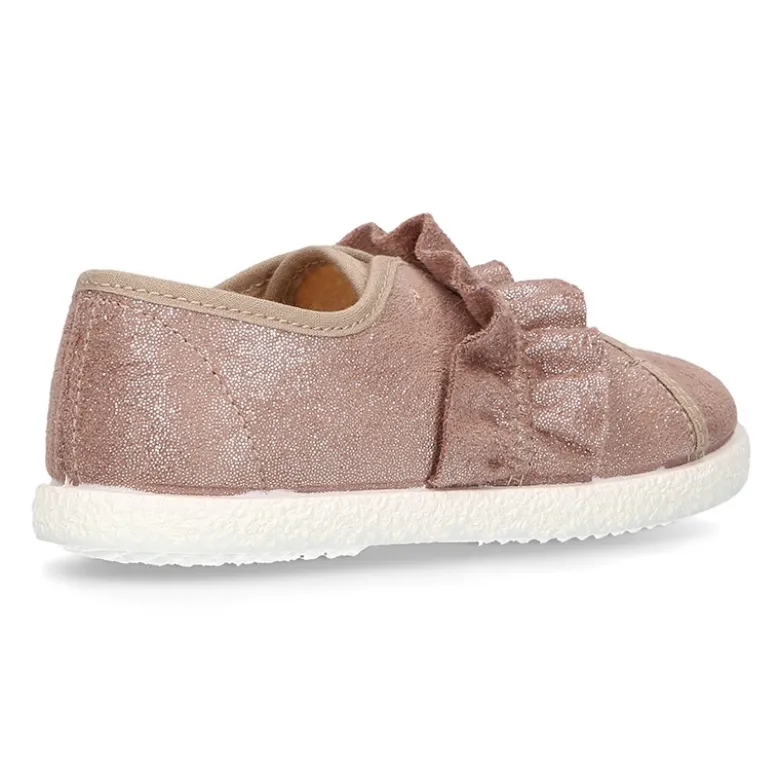 Nuevo Tenis Moda con elástico fruncido en Serratex con BRILLOS.