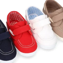 Náutico Lona algodón sin cordones.