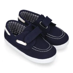 Náutico Lona algodón sin cordones.