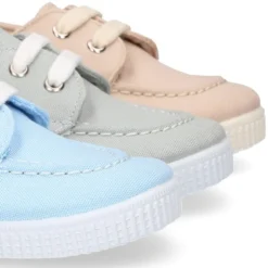Náutico Lona piqué algodón con cordones.