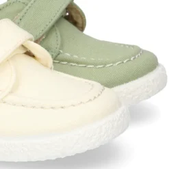 Náutico niño Lona algodón sin cordones.