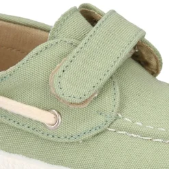 Náutico niño Lona algodón sin cordones.