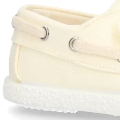Náutico niño Lona algodón sin cordones.