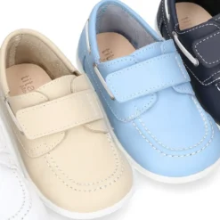 Náutico niño piel lavable sin cordones.