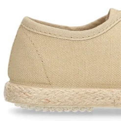 Náutico niño tipo Alpargata en lona con cordones.