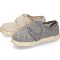 Náutico Niño tipo Alpargata en lona sin cordones.
