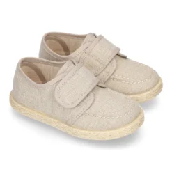 Náutico Niño tipo Alpargata en lona sin cordones.