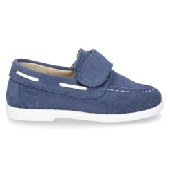 Náutico piel serraje sin cordones.