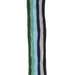 Pack de seis cordones para el pelo de niña en lana de colores agua.