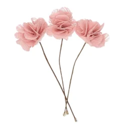Pack de tres flores de bámbula para el pelo para Ceremonia.