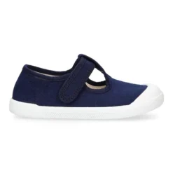 Pepito BAREFOOT niño sin cordones en lona en color azul marino