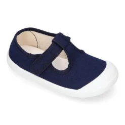 Pepito BAREFOOT niño sin cordones en lona en color azul marino