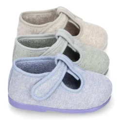 Pepito bebé niño casa lona punto colores pasteles suela SUPER FLEXIBLE.