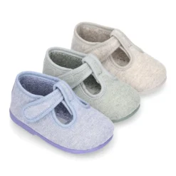 Pepito bebé niño casa lona punto colores pasteles suela SUPER FLEXIBLE.