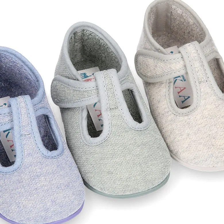 Pepito bebé niño casa lona punto colores pasteles suela SUPER FLEXIBLE.