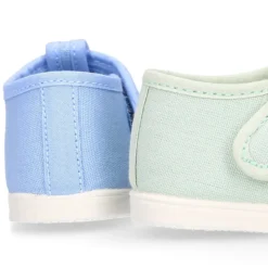 Pepito bebé niño lona piqué en colores pasteles y suela SUPER FLEXIBLE.