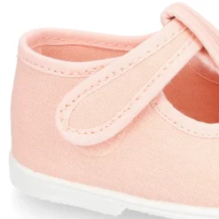 Pepito bebé niño lona piqué en colores pasteles y suela SUPER FLEXIBLE.