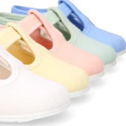 Pepito bebé niño lona piqué en colores pasteles y suela SUPER FLEXIBLE.