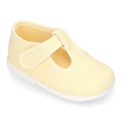 Pepito bebé niño lona piqué en colores pasteles y suela SUPER FLEXIBLE.