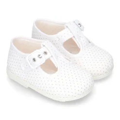 Pepito bebé niño lona topitos suela SUPER FLEXIBLE.