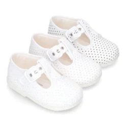 Pepito bebé niño lona topitos suela SUPER FLEXIBLE.