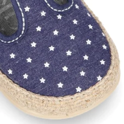 Pepito bebés tipo alpargata en lona con ESTRELLAS.