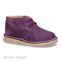 Safari o pisacacas con cordones en piel de serraje