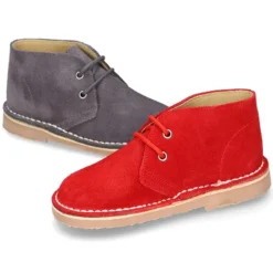 Safari o pisacacas con cordones en piel de serraje