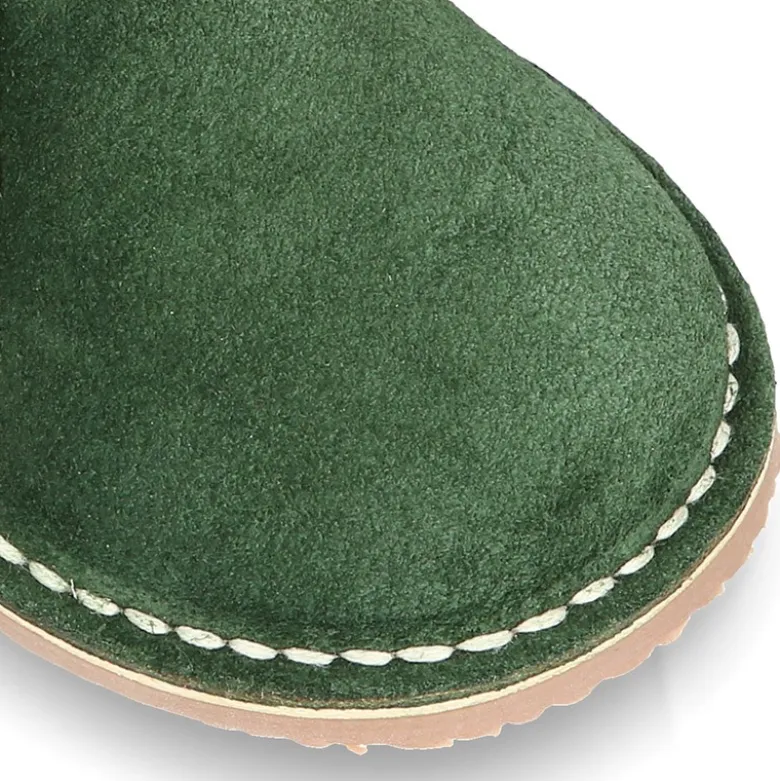 Safari o pisacacas con cordones en piel de serraje