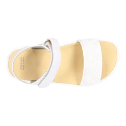 Sandalia Barefoot Blanca con Pala de Lentejuelas – OKAA FLEX