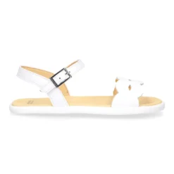 Sandalia Barefoot Blanca con Hebilla – OKAA FLEX