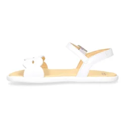 Sandalia Barefoot Blanca con Hebilla – OKAA FLEX
