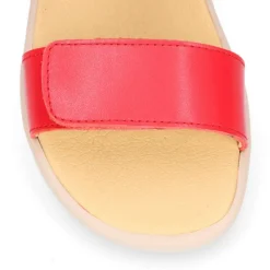 Sandalia barefoot niña coral con doble cierre adherente