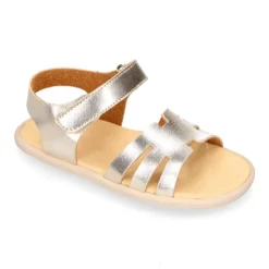 Sandalia barefoot niña en color dorado