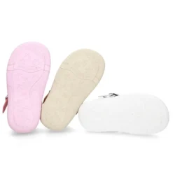 Sandalia Niña peque en piel lavable con MARIPOSAS y suela SUPER FLEXIBLE.