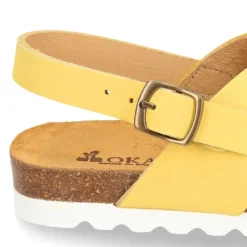 Sandalia Niña y Niño Mayor con tiras cruzadas en piel NOBUCK y suela blanca.