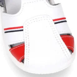 Sandalia Niño peque combinada en piel lavable con cierre adherente y suela SUPER FLEXIBLE.
