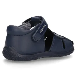 Sandalia niño pequeño piel lavable con ANCLA y suela SUPER FLEXIBLE.