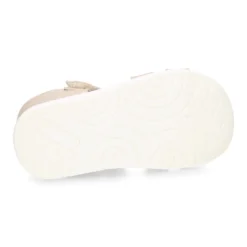 Sandalia niños Okaa Flex sin cordones en micro punto lavable.