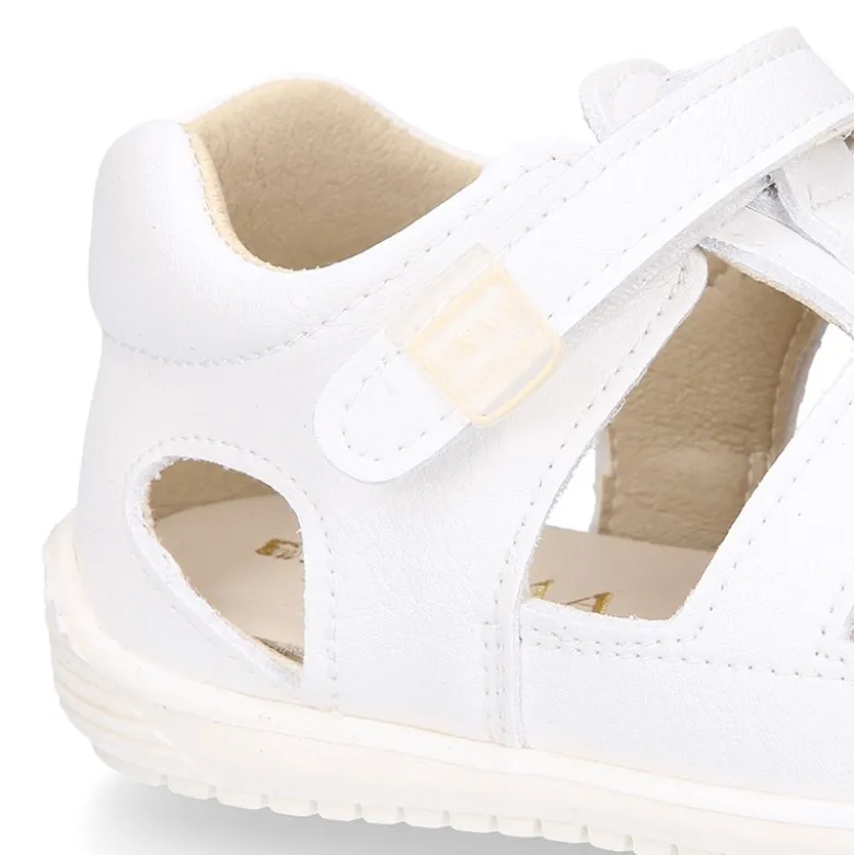 Sandalia niños OKAA FLEX sin cordones en MICRO PUNTO SUAVE.