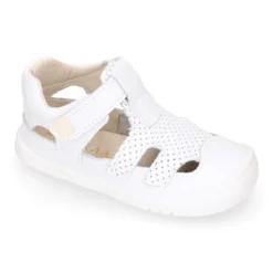 Sandalia niños Okaa Flex sin cordones en piel extra suave.