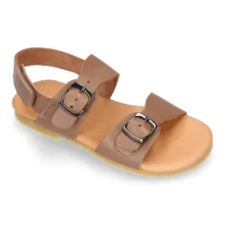 Sandalia Niños para vestir tipo BIO con hebillas en piel.