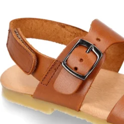 Sandalia Niños para vestir tipo BIO con hebillas en piel.