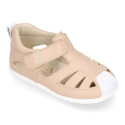Sandalia niños respetuosa Okaa Flex en piel en colores.