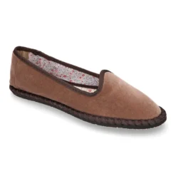 Slipper de mujer con horma estilizada en terciopelo