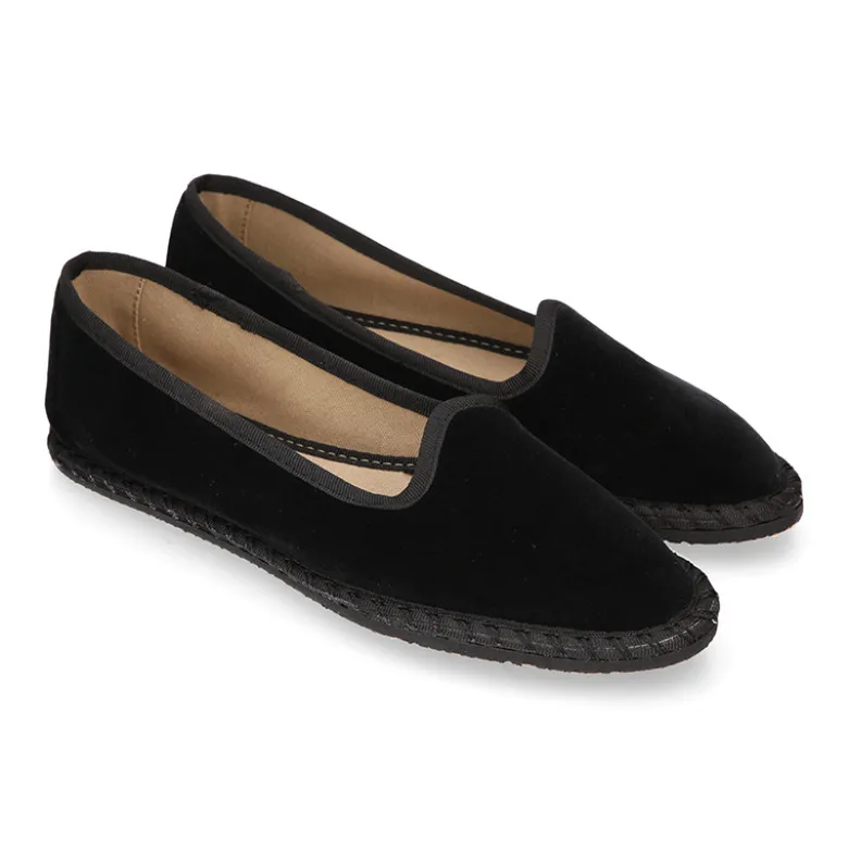 Slipper mujer en terciopelo en colores de moda.